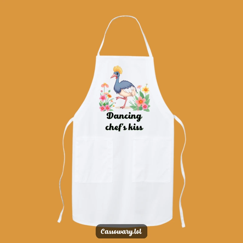 Funny Cassowary Kitchen Dance Apron: Cook Up Some Fun Moves