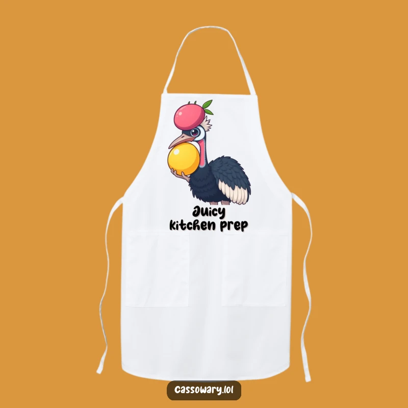 Funny Cassowary Fruit Balance Apron - Hilarious Chef Gift