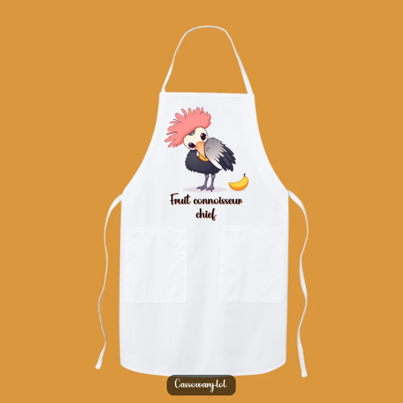 Funny Cassowary Kitchen Apron: Cook with Hilarious Bird Style Gift