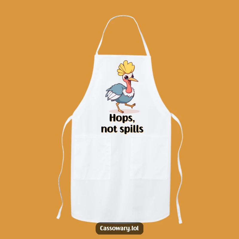 Funny Kawaii Cassowary Hop Apron: Cook with Cheer, a Perfect Funny Gift