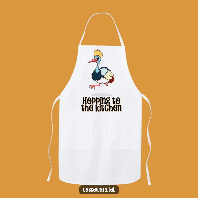 Funny Cassowary Hop Apron - Cook with Comical Moves!