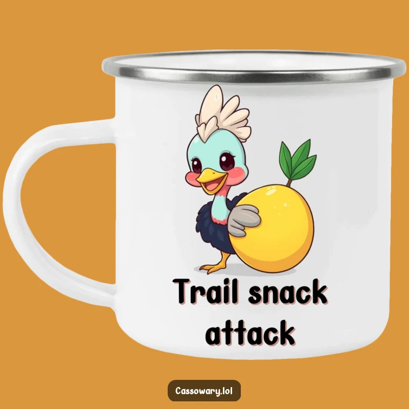 Funny Cassowary Trail Buddy Camping Mug: Sip and Smile Outdoors