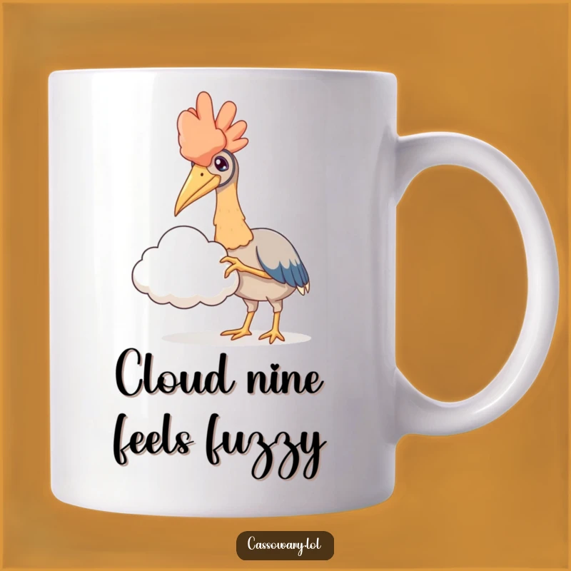 Funny Cassowary Cloud Hug Mug: Whimsical and Humorous Touch for Your Drink