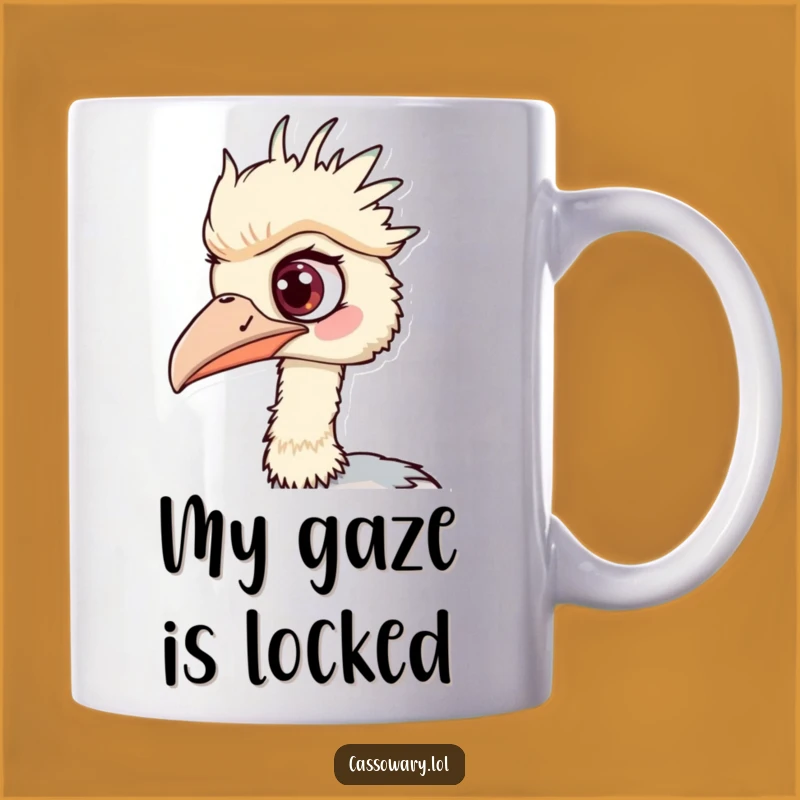 Funny Cassowary Surprise Mug: One Eyed Bird Spotting Fun, Perfect Gift