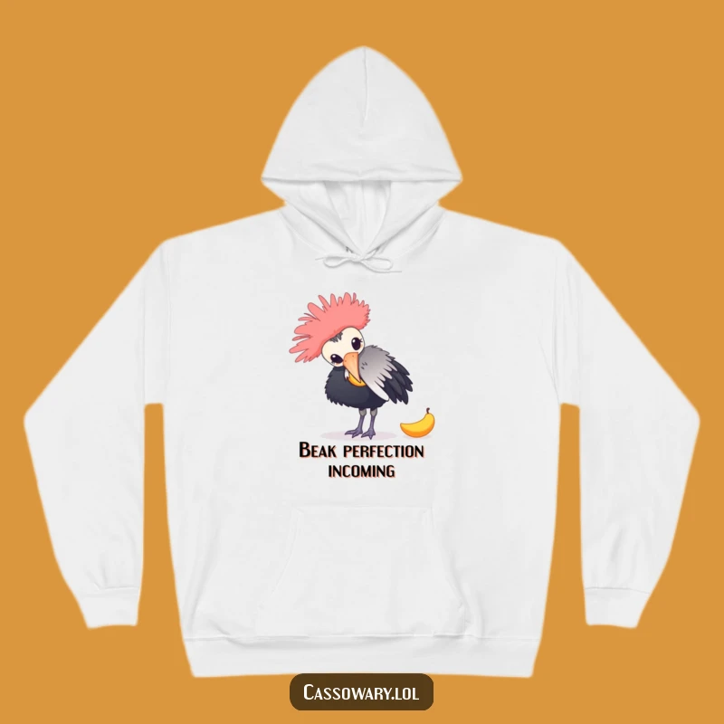 Cozy Funny Cassowary Mango Mayhem Hoodie: Warm & Hilarious Gift
