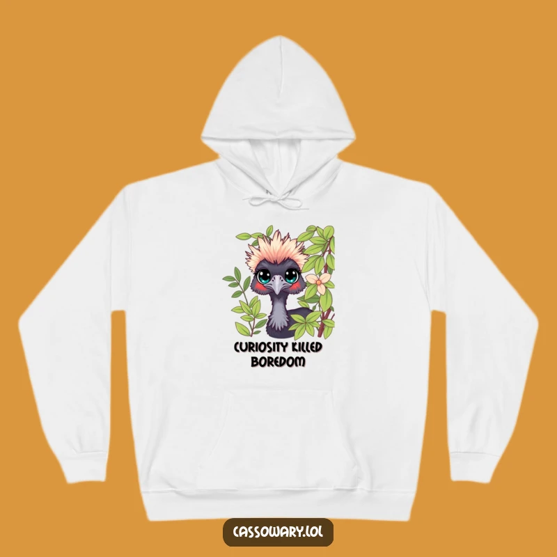 Cozy Funny Cassowary Hidden Observer Hoodie: Stay Warm and Watchful