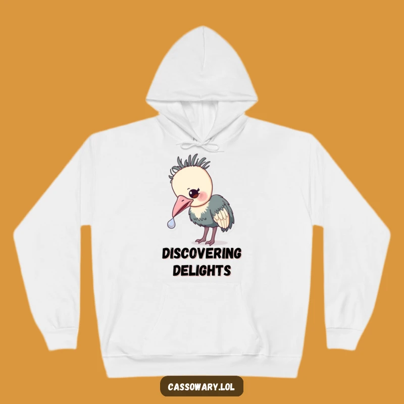 Cozy Funny Cassowary Treasure Hoodie: Shiny Object Comfort, Gift