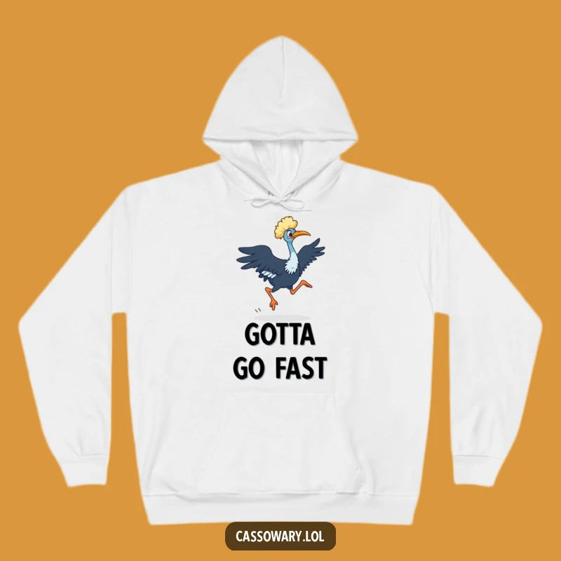 Funny Cassowary Dash Hoodie: Powerful Bird Sweatshirt - Best Unique Funny Gift