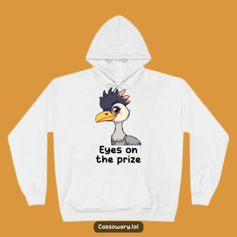 Funny Cassowary Playful Gleam Hoodie: Cozy Comfort with a Hint of Mischief