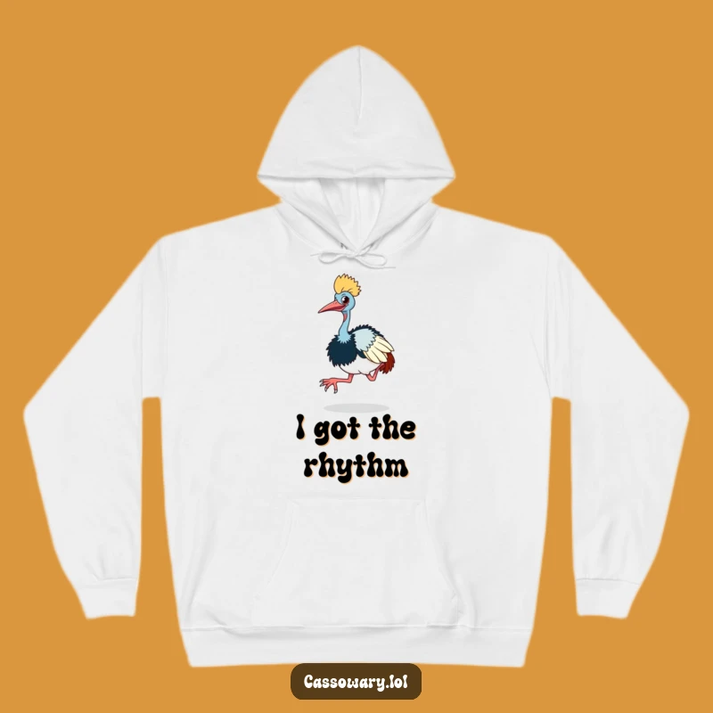 Cozy Funny Cassowary Hop Hoodie - Move with Humor!