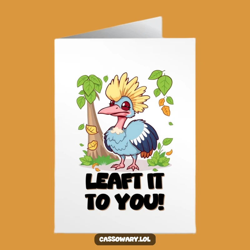 Silly Cassowary Congrats Card - Free Printable Funny Achievement Art