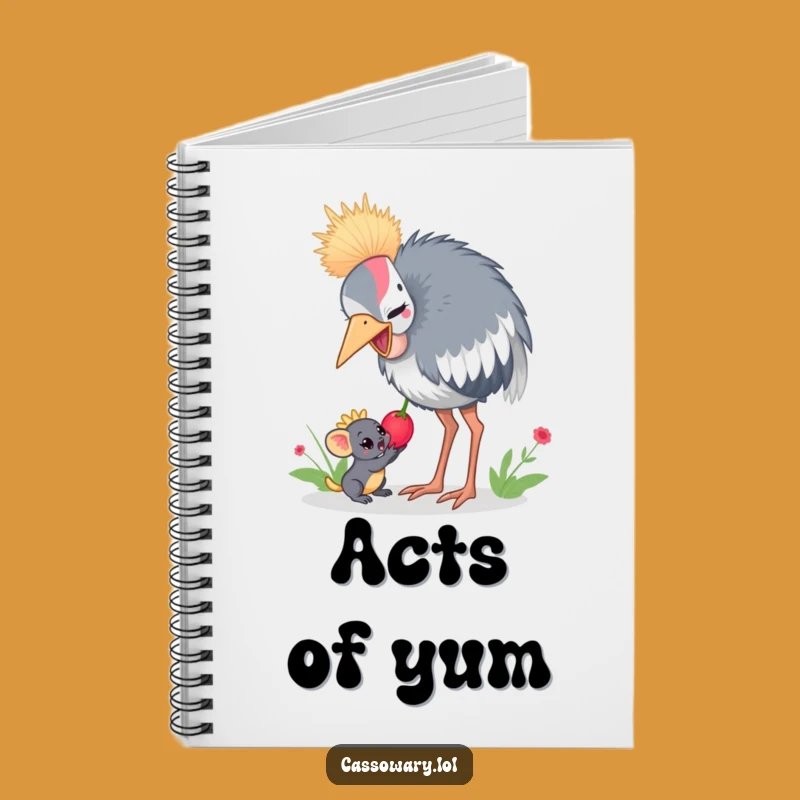 Funny Cassowary Berry Share Notebook - Jot Down Your Kind Thoughts!