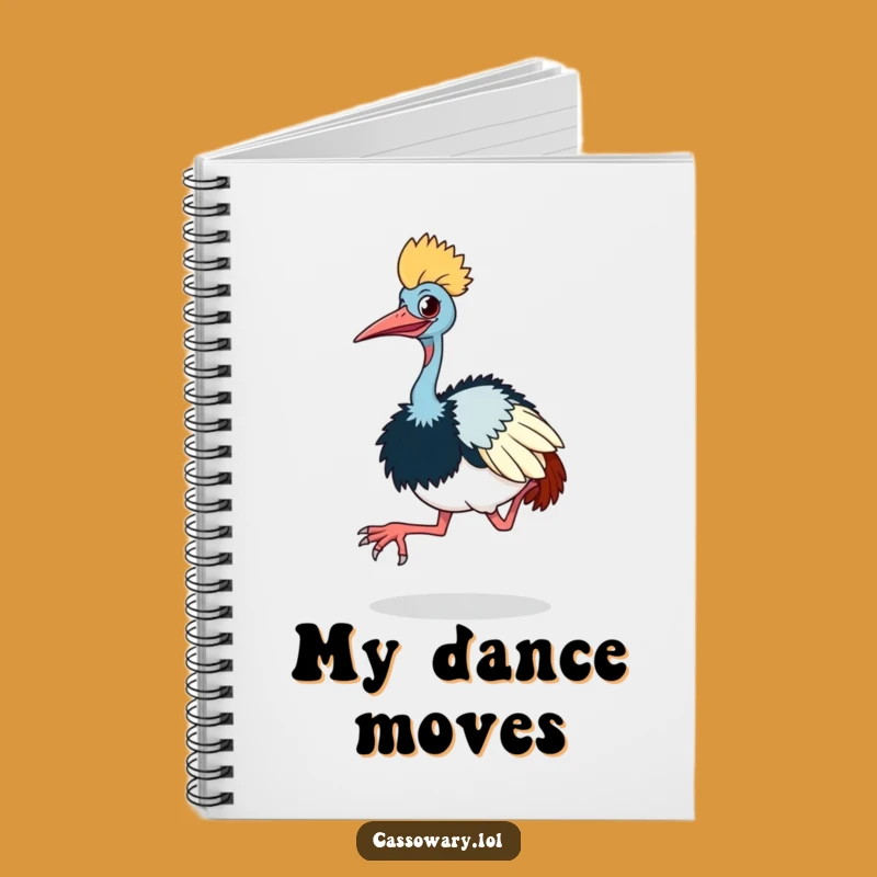 Funny Cassowary Hop Notebook - Jot Down Your Dancing Thoughts!