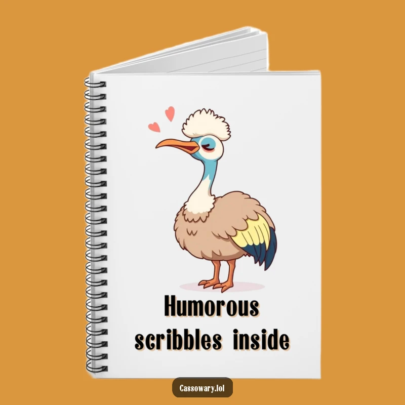 Funny Cassowary Laugh Notebook: Joyful Bird Journal, Creative Gift