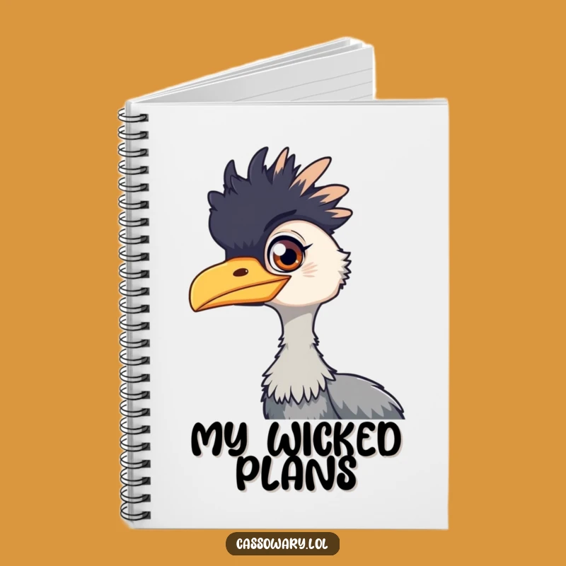 Funny Cassowary Mischief Notebook: Jot Down Ideas with Playful Flair