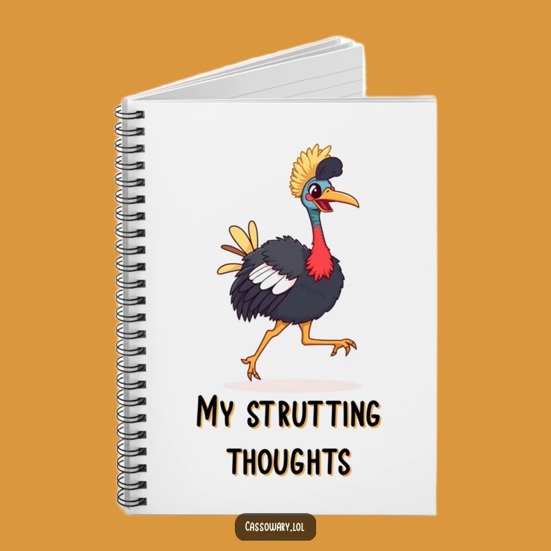 Funny Cassowary Notebook - Jot Down Laughs with Comical Bird Pages
