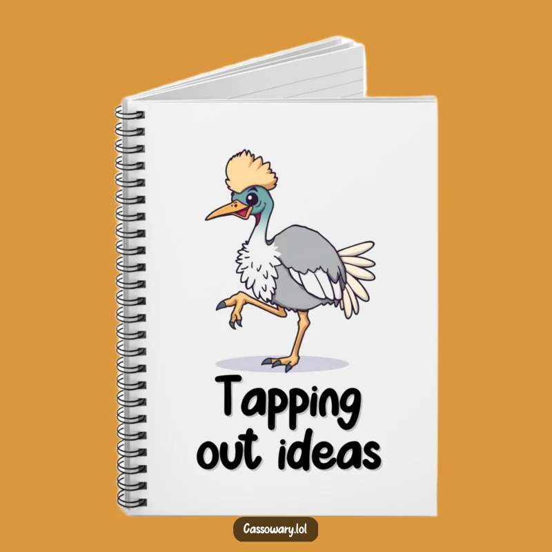 Funny Cassowary Rhythm Notebook: Jot Down Ideas with Energetic Flair