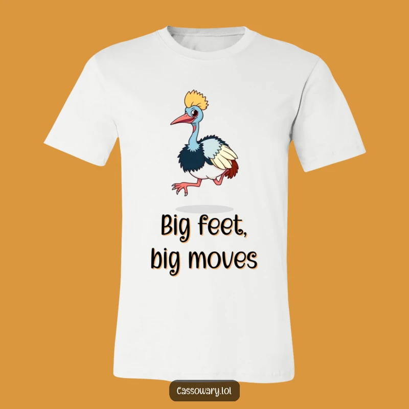 Funny Cassowary Hop T-Shirt - Wear Your Funky Moves!