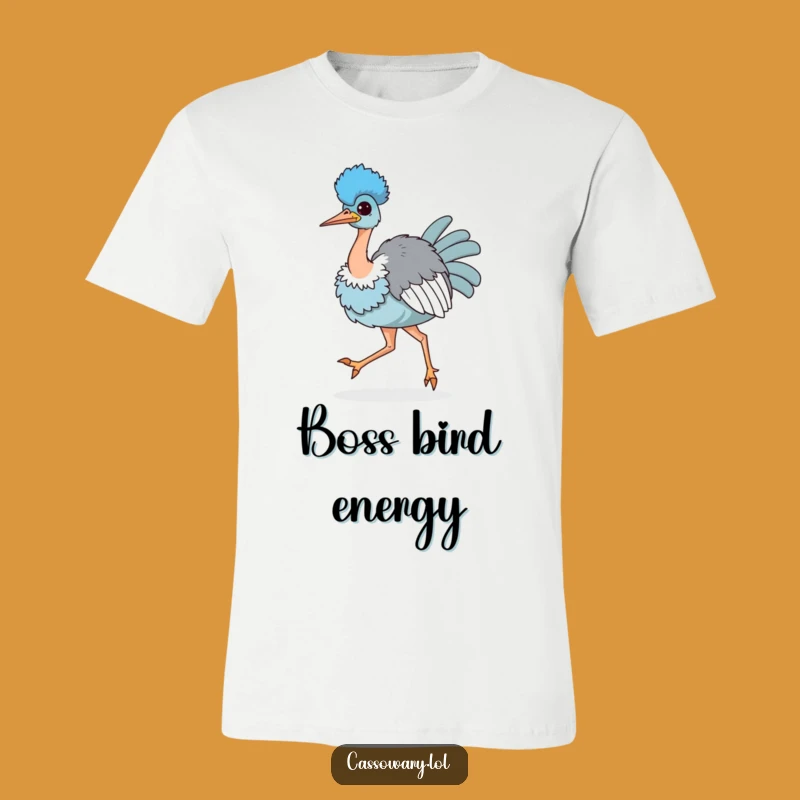 Funny Kawaii Cassowary Strutting T-Shirt - Confident Bird Tee Gift