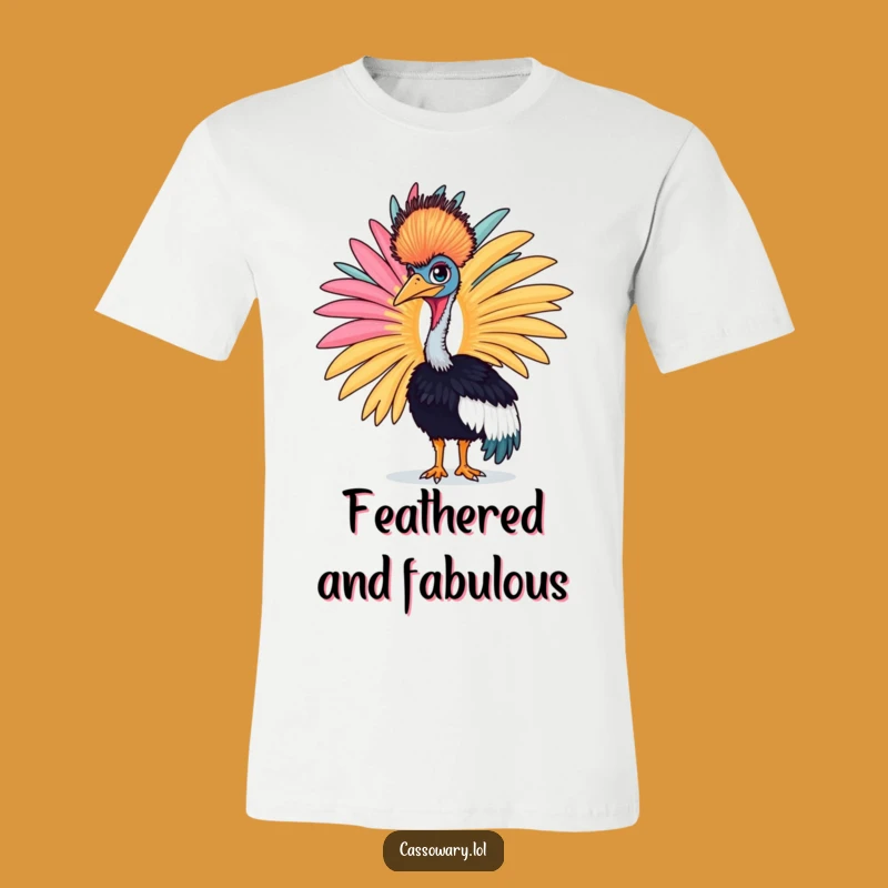 Funny Cassowary Feather T-Shirt - Bold Bird Fashion Tee Gift!