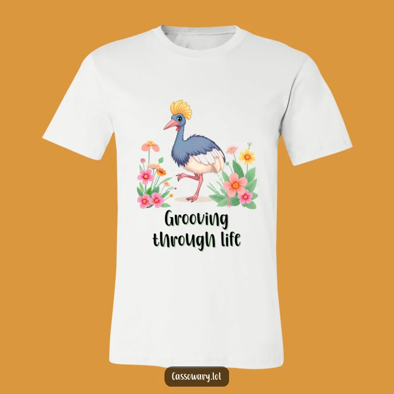 Funny Cassowary Groovy Moves T-Shirt: Spread Joy with Every Step