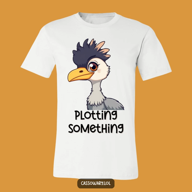 Funny Cassowary Mischief T-Shirt: Wearable Wit for Playful Personalities