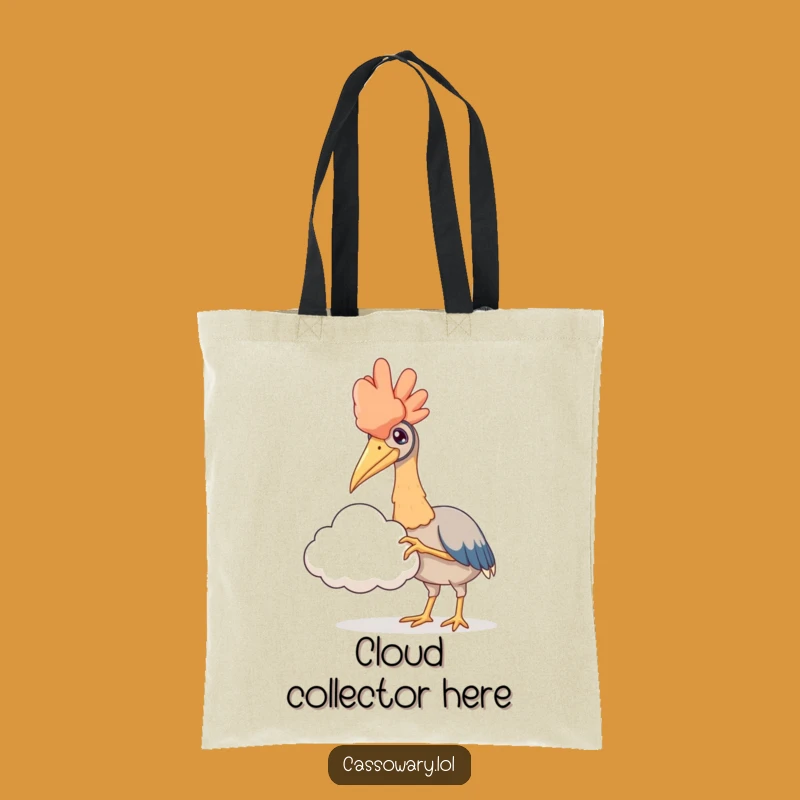 Funny Cassowary Cloud Hug Tote: Carry Your Dreams with Whimsical Style
