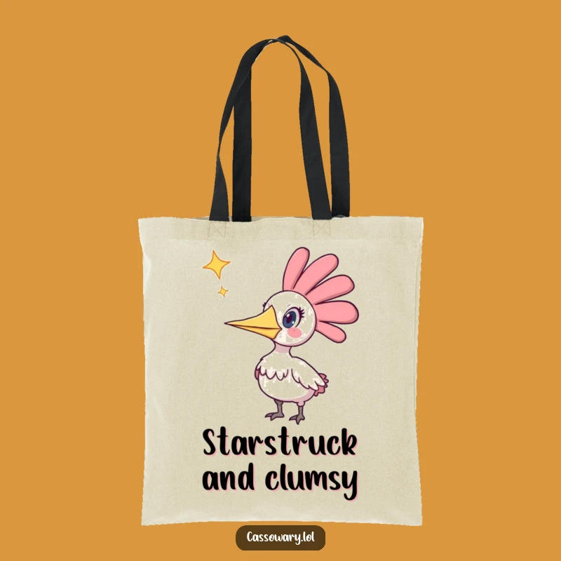 Funny Cassowary Star Surprise Tote: Carry Your Essentials with Celestial Comedy