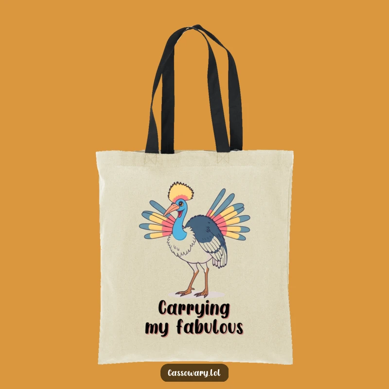 Funny Proud Cassowary Tote Bag: Carry Your Confidence