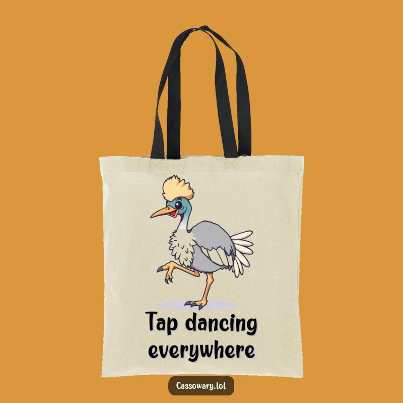 Funny Cassowary Rhythm Tote Bag: Carry Your Energy with Avian Style